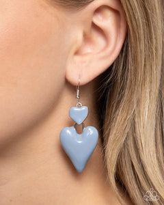 Colorful Chemistry - Blue Earrings - Paparazzi Accessories