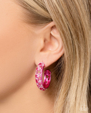 Stellar Significance - Pink Earrings - Paparazzi Accessories