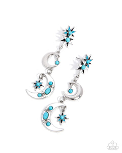 stellar-serendipity-blue-post earrings-paparazzi-accessories