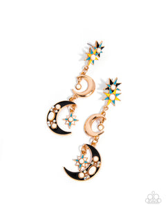 stellar-serendipity-gold-post earrings-paparazzi-accessories