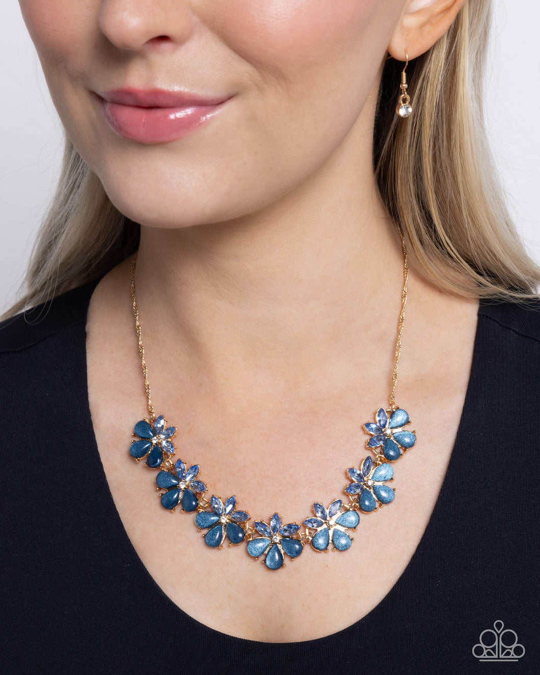 Consistent Chic - Blue Necklace - Paparazzi Accessories