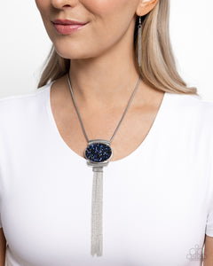 Chained Complication - Blue Necklace - Paparazzi Accessories