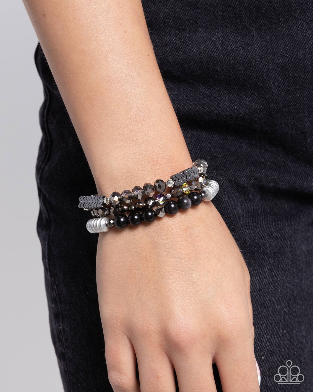 Attention Seeker - Black Bracelet - Paparazzi Accessories