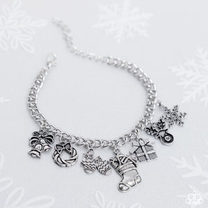 Christmas Classics - Silver Bracelet - Paparazzi Accessories