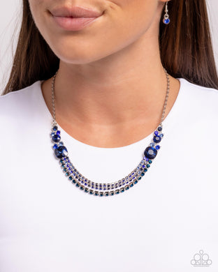 Relaxed Refinement - Blue Necklace - Paparazzi Accessories