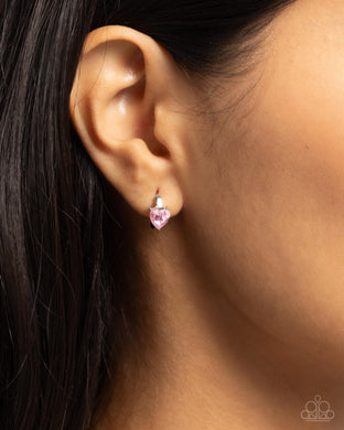 Tenuous Touch - Pink Earrings - Paparazzi Accessories