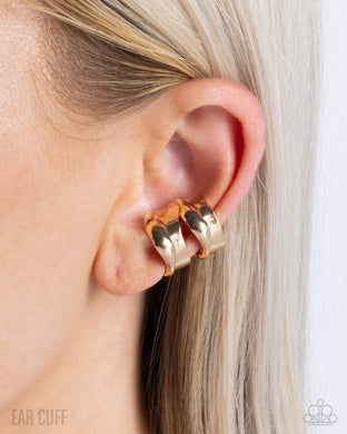Competitive Advantage - Gold Post Earrings - Paparazzi Accessories