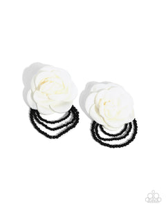 dramatic-dame-white-post earrings-paparazzi-accessories