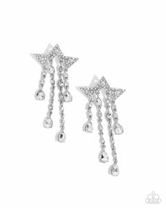 stellar-scale-white-post earrings-paparazzi-accessories