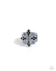 floral-forte-blue-ring-paparazzi-accessories