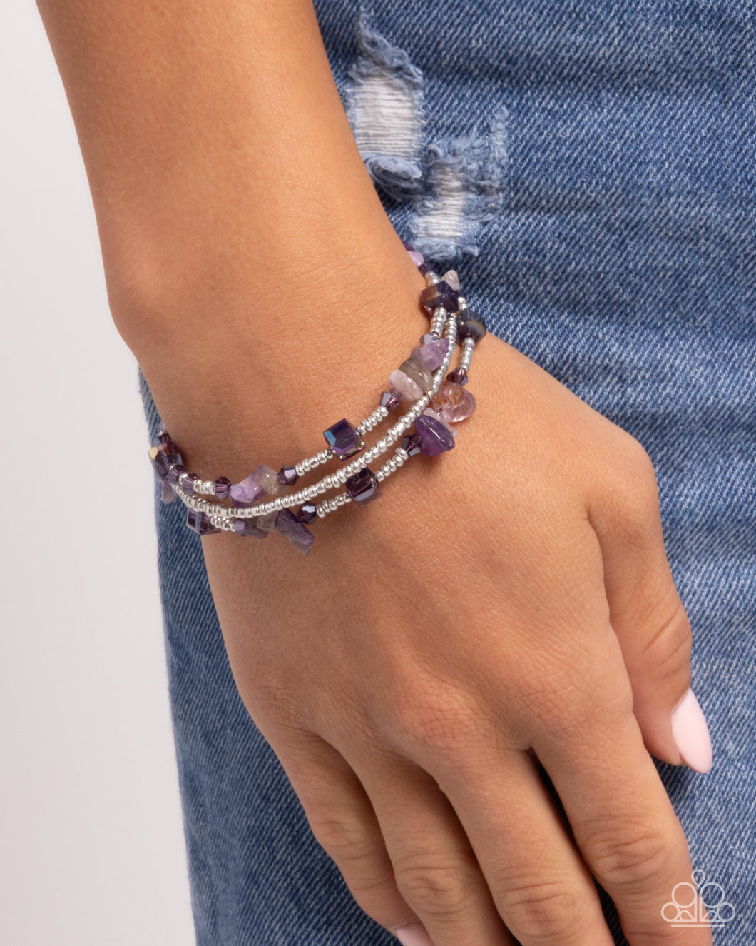 Seed Bead Scene - Purple Bracelet - Paparazzi Accessories