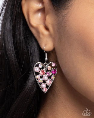 Unbelievable Shimmer - Pink Earrings - Paparazzi Accessories