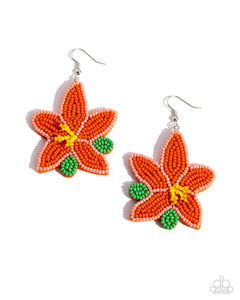 seed-bead-symmetry-orange-earrings-paparazzi-accessories