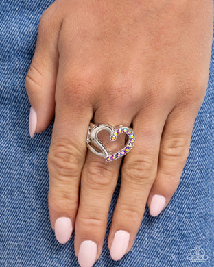 Abstract Attraction - Pink Ring - Paparazzi Accessories