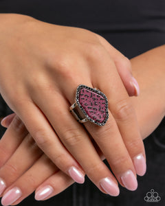 Sporadic Stone - Pink Ring - Paparazzi Accessories