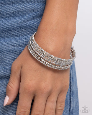 Best Way to Unwind - Silver Bracelet - Paparazzi Accessories