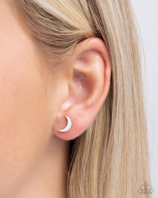 Stainless Space - Silver Post Earrings - Paparazzi Accessories