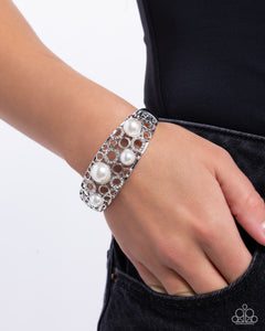 Cultured Confidence - White Bracelet - Paparazzi Accessories