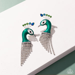 Pampered Peacock - Multi Post Earrings - Paparazzi Accessories