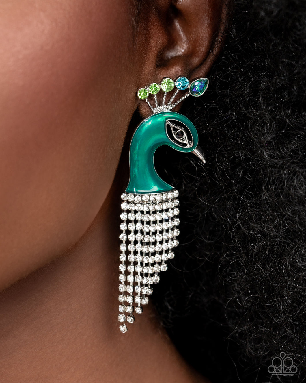 Pampered Peacock - Multi Post Earrings - Paparazzi Accessories