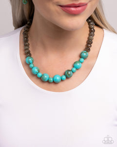 Not a Phase - Blue Necklace - Paparazzi Accessories