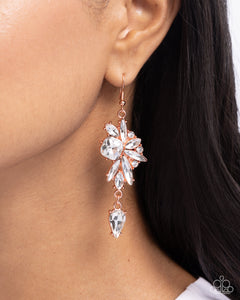 Dazzling Dance - Copper Earrings - Paparazzi Accessories
