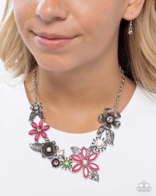 GARDEN My Sparkle - Pink Necklace - Paparazzi Accessories