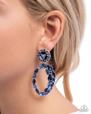 Eclectic Elevation - Blue Post Earrings - Paparazzi Accessories