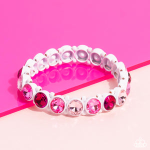 Sugar-Coated Sparkle - Pink Bracelet - Paparazzi Accessories