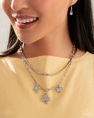 Sentimental Sunset - White Necklace - Paparazzi Accessories