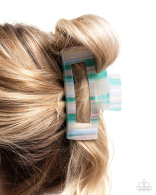 Striped Showcase - Multi Hair Clip - Paparazzi Accessories