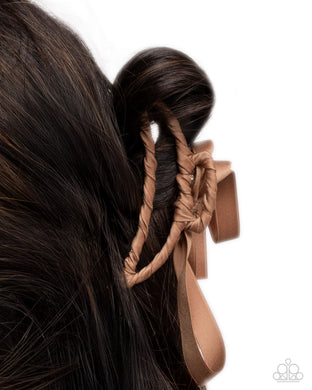 Harmonious Hairstylist - Brown Hair Clip - Paparazzi Accessories
