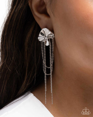 Musings Medley - Silver Post Earrings - Paparazzi Accessories