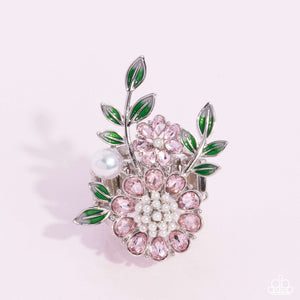 Budding Bloom - Pink Ring - Paparazzi Accessories