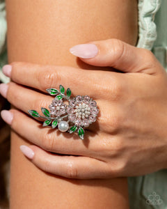 Budding Bloom - Pink Ring - Paparazzi Accessories