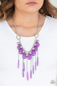 Roaring Riviera - Purple Necklace - Paparazzi Accessories - Sassysblingandthings