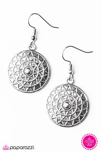 Catch The Sun - Silver Earrings - Paparazzi Accessories