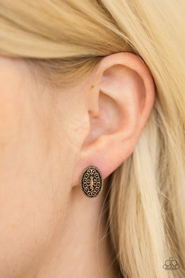 just-a-flicker-copper-post-earrings-paparazzi-accessories