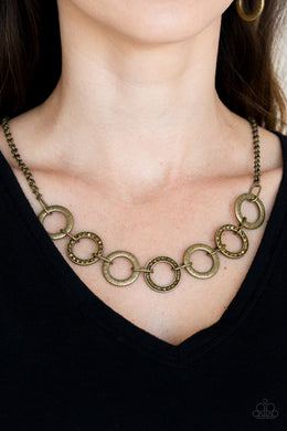 Modern Day Madonna - Brass Necklace - Paparazzi Accessories