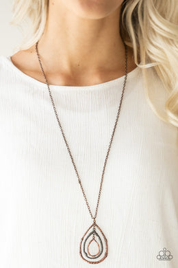 Going For Grit - Copper Necklace - Paparazzi Accessories