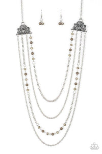 Pharaoh Finesse - Green Necklace - Paparazzi Accessories - Sassysblingandthings