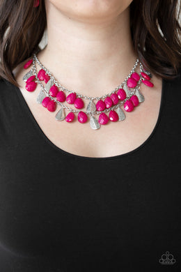 Life of the FIESTA - Pink Necklace - Paparazzi Accessories