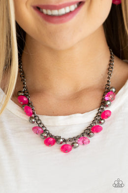 Runway Rebel - Pink Necklace - Paparazzi Accessories