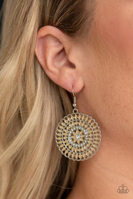 PINWHEEL and Deal - Brown Earrings - Paparazzi Accessories - Sassysblingandthings