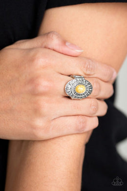 stone-fox-yellow-ring-paparazzi-accessories