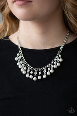 Regal Refinement - White Necklace - Paparazzi Accessories