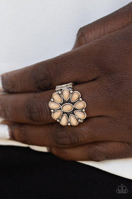 stone-gardenia-brown-ring-paparazzi-accessories