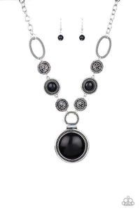 Sedona Drama - Black Necklace - Paparazzi Accessories - Sassysblingandthings