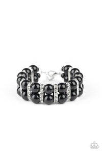 Glowing Glam - Black Bracelet - Paparazzi Accessories - Sassysblingandthings