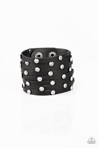 Sass Squad - Black Bracelet -  Paparazzi Accessories - Sassysblingandthings